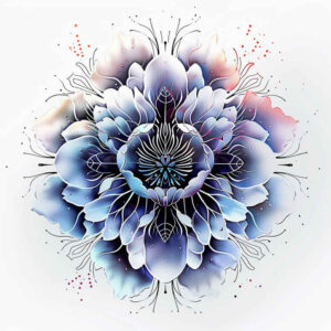 flower-leaf-tattoo – tattoo design ideas free ai generated – surrealism-symbolic-motifs – for-side-torso – Gallery: other-flowers-inkby-ai