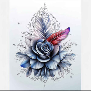 flower-life-symbol – tattoo design ideas free ai generated – realism-moist-effect – for-ribs – Gallery: other-flowers-inkby-ai