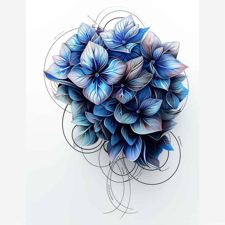 flower-life-symbol – tattoo design ideas free ai generated – realism-photo-realistic – for-behind-ear – Gallery: other-flowers-inkby-ai