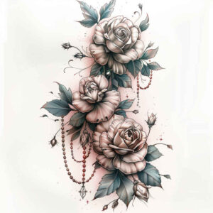 flower-life-symbol – tattoo design ideas free ai generated – surrealism-dream-motifs – for-stomach – Gallery: other-flowers-inkby-ai