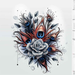 flower-life-symbol-tattoo – tattoo design ideas free ai generated – neotraditional-enhanced-shading – for-forearm – Gallery: other-flowers-inkby-ai