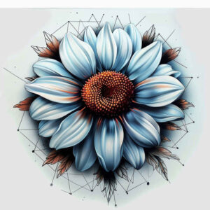 flower-life-symbol-tattoo – tattoo design ideas free ai generated – neotraditional-strong-outlines – for-toe – Gallery: other-flowers-inkby-ai