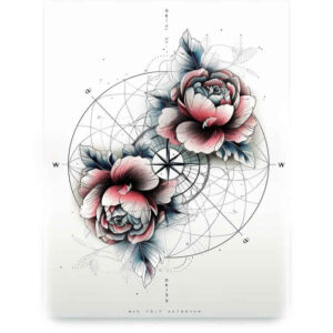 flower-life-tattoo – tattoo design ideas free ai generated – realism-tattoo-reflection – for-outer-arm – Gallery: other-flowers-inkby-ai