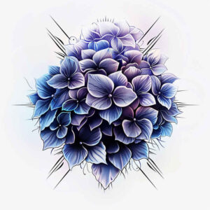 flower-light-tattoo – tattoo design ideas free ai generated – neotraditional-bold-texture – for-upper-shoulder – Gallery: other-flowers-inkby-ai