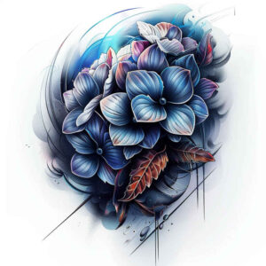 flower-love-tattoo – tattoo design ideas free ai generated – realism-balanced-light – for-heel – Gallery: other-flowers-inkby-ai