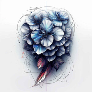 flower-silhouette-tattoo – tattoo design ideas free ai generated – realism-natural-tones – for-wrist – Gallery: other-flowers-inkby-ai
