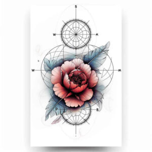 flower-symbolism-tattoo – tattoo design ideas free ai generated – realism-shadow-realism – for-foot – Gallery: other-flowers-inkby-ai