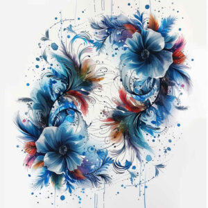 flower-symbolism-tattoo – tattoo design ideas free ai generated – surrealism-blurred-edges – for-shin – Gallery: other-flowers-inkby-ai