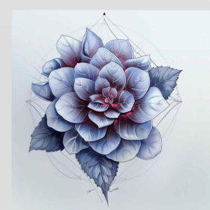 flower-talisman-tattoo – tattoo design ideas free ai generated – realism-precise-anatomy – for-knee – Gallery: other-flowers-inkby-ai