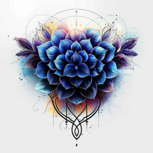 flower-talisman-tattoo – tattoo design ideas free ai generated – realism-textured-skin – for-arm – Gallery: other-flowers-inkby-ai