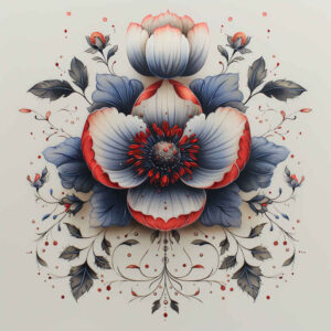 flower-tattoo – tattoo design ideas free ai generated – neotraditional-detailed-linework – for-wrist – Gallery: other-flowers-inkby-ai