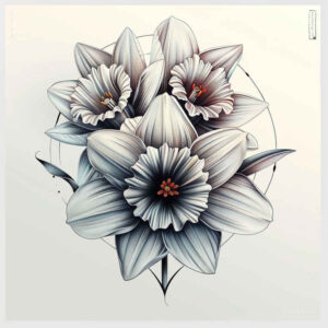 flowers-and-life – tattoo design ideas free ai generated – neotraditional-smooth-gradients – for-scapula – Gallery: other-flowers-inkby-ai
