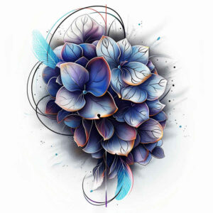 flowers-and-light – tattoo design ideas free ai generated – neotraditional-modern-classic – for-back-of-neck – Gallery: other-flowers-inkby-ai