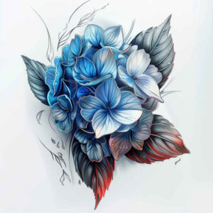 flowers-and-light – tattoo design ideas free ai generated – realism-ink-precision – for-shoulder-blade – Gallery: other-flowers-inkby-ai