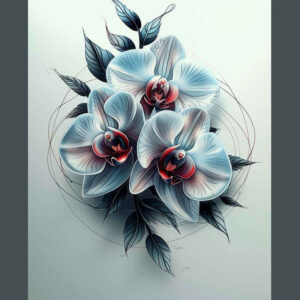 flowers-as-inspiration-for-men – tattoo design ideas free ai generated – neotraditional-bold-highlights – for-side – Gallery: other-flowers-inkby-ai