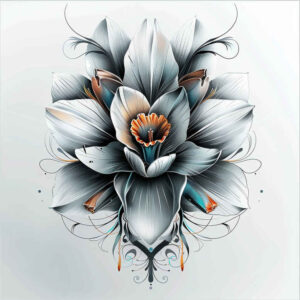 flowers-as-inspiration-for-men – tattoo design ideas free ai generated – neotraditional-refined-detail – for-palm – Gallery: other-flowers-inkby-ai