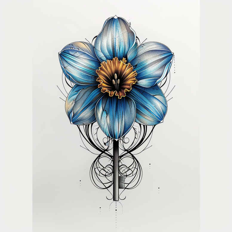 flowers-as-inspiration-for-men – tattoo design ideas free ai generated – realism-skin-illusion – for-side-torso – Gallery: other-flowers-inkby-ai