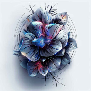 flowers-as-talisman – tattoo design ideas free ai generated – neotraditional-rich-blacks – for-inner-arm – Gallery: other-flowers-inkby-ai