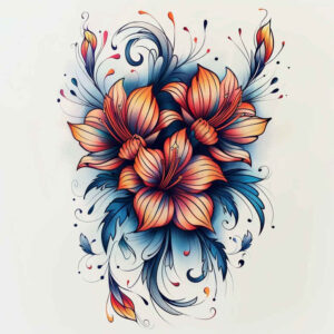 flowers-as-talisman – tattoo design ideas free ai generated – realism-micro-realism – for-lower-arm – Gallery: other-flowers-inkby-ai