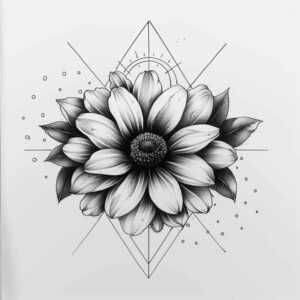 flowers – tattoo design ideas free ai generated – neotraditional-classic-motifs – for-ankle – Gallery: other-flowers-inkby-ai
