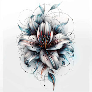 flowers – tattoo design ideas free ai generated – surrealism-melting-forms – for-wrist – Gallery: other-flowers-inkby-ai