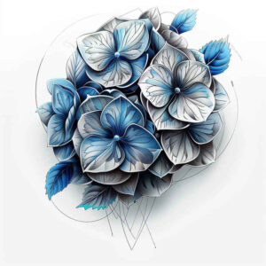 flowers-tattoo – tattoo design ideas free ai generated – neotraditional-contrasting-colors – for-upper-back – Gallery: other-flowers-inkby-ai