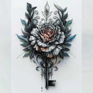 flowers-tattoo – tattoo design ideas free ai generated – neotraditional-vivid-hues – for-wrist – Gallery: other-flowers-inkby-ai