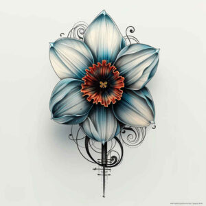 flowers-with-expression – tattoo design ideas free ai generated – realism-ink-precision – for-triceps – Gallery: other-flowers-inkby-ai