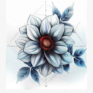 flowers-with-natural-look – tattoo design ideas free ai generated – neotraditional-classic-motifs – for-side – Gallery: other-flowers-inkby-ai
