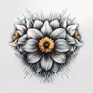 flowers-with-nature-motif – tattoo design ideas free ai generated – realism-studio-quality – for-inner-arm – Gallery: other-flowers-inkby-ai
