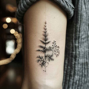 flowers-with-ornamentation – tattoo design ideas free ai generated – realism-gentle-shadow – for-upper-thigh – Gallery: other-flowers-inkby-ai