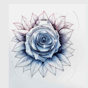 flowers-with-ornamentation – tattoo design ideas free ai generated – surrealism-phantasmagoric – for-heel – Gallery: other-flowers-inkby-ai