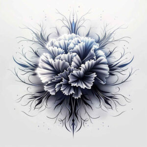 flowers-with-shading – tattoo design ideas free ai generated – neotraditional-bold-texture – for-calf – Gallery: other-flowers-inkby-ai