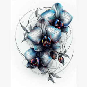 flowers-with-shading – tattoo design ideas free ai generated – neotraditional-vivid-detail – for-ribs – Gallery: other-flowers-inkby-ai