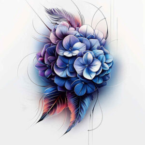 flowers-with-waves – tattoo design ideas free ai generated – realism-form-fidelity – for-fingers – Gallery: other-flowers-inkby-ai