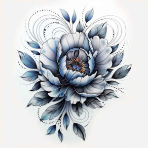geometric-flower-tattoo – tattoo design ideas free ai generated – realism-living-skin – for-fingers – Gallery: other-flowers-inkby-ai