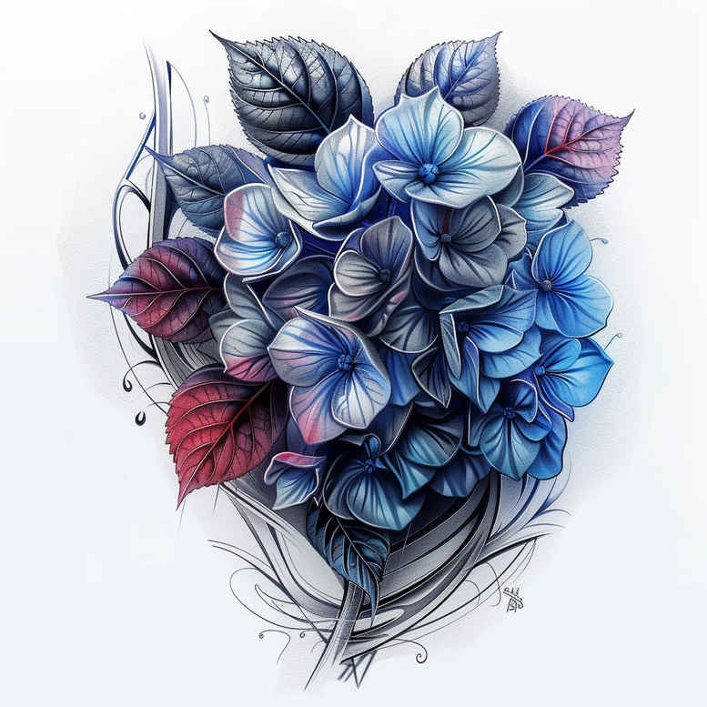 minimalist-flower-tattoo – tattoo design ideas free ai generated – neotraditional-refined-lines – for-toe – Gallery: other-flowers-inkby-ai