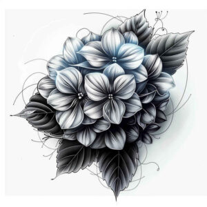 ornamental-detail-flower-tattoo – tattoo design ideas free ai generated – realism-soft-transitions – for-forearm – Gallery: other-flowers-inkby-ai
