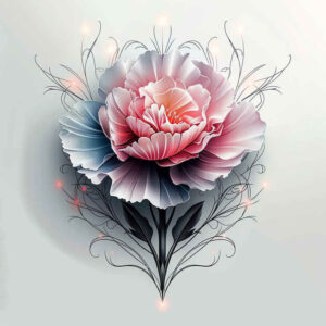 ornamented-flower-tattoo – tattoo design ideas free ai generated – realism-perfect-proportions – for-back-shoulder – Gallery: other-flowers-inkby-ai
