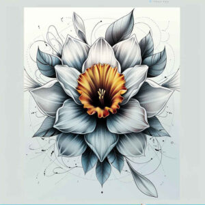 ornamented-flower-tattoo – tattoo design ideas free ai generated – surrealism-bizarre – for-full-back – Gallery: other-flowers-inkby-ai