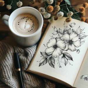 realistic-flower-tattoo – tattoo design ideas free ai generated – realism-realistic-contrast – for-collarbone – Gallery: other-flowers-inkby-ai