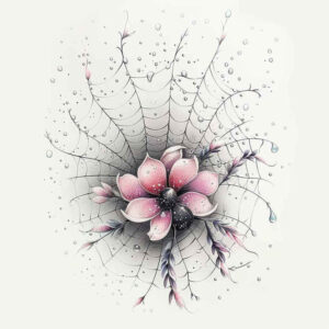 realistic-flowers – tattoo design ideas free ai generated – realism-focal-blur – for-lower-leg – Gallery: other-flowers-inkby-ai