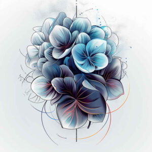 shaded-flower-tattoo – tattoo design ideas free ai generated – neotraditional-dynamic-color – for-lower-leg – Gallery: other-flowers-inkby-ai