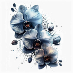 shaded-flower-tattoo – tattoo design ideas free ai generated – neotraditional-layered-fill – for-biceps – Gallery: other-flowers-inkby-ai