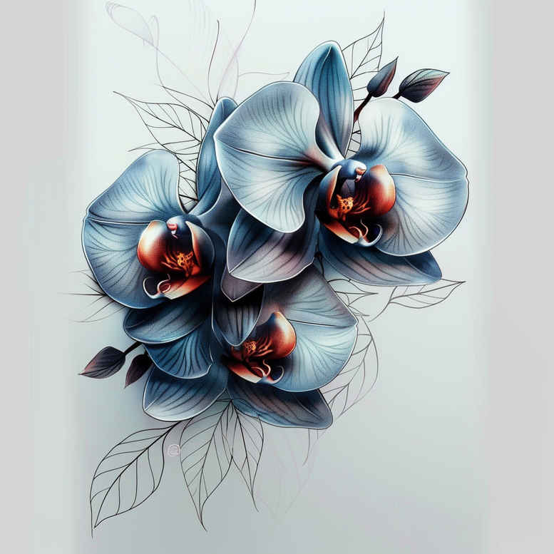 spiritual-flower-tattoo – tattoo design ideas free ai generated – realism-soft-highlights – for-back-of-neck – Gallery: other-flowers-inkby-ai