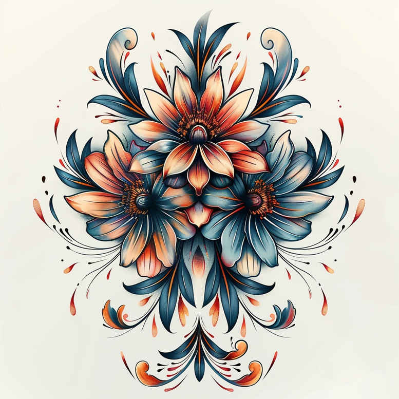 subtle-flower-tattoo – tattoo design ideas free ai generated – realism-visual-truth – for-foot – Gallery: other-flowers-inkby-ai