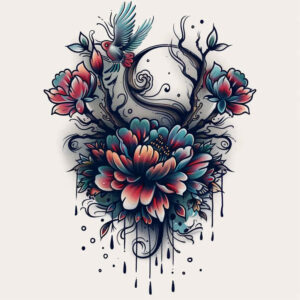 other-flowers tattoo design ideas quiet artistic for back