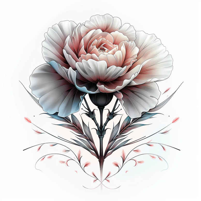 other-flowers tattoo design ideas plain botanical for lower leg