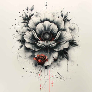 other-flowers tattoo design ideas discreet delicate for temple