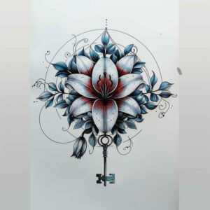 other-flowers tattoo design ideas petite delicate layers for calf